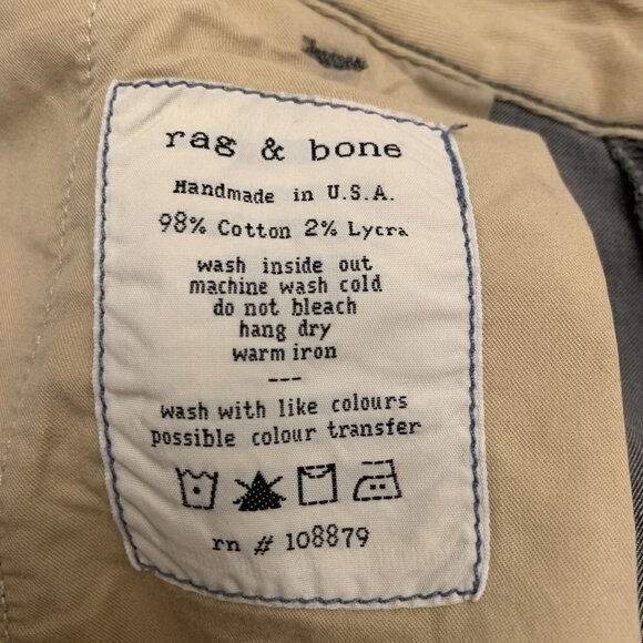 Rag And Bone Straight Leg Jeans Pants Handmade NY - Picture 3 of 7